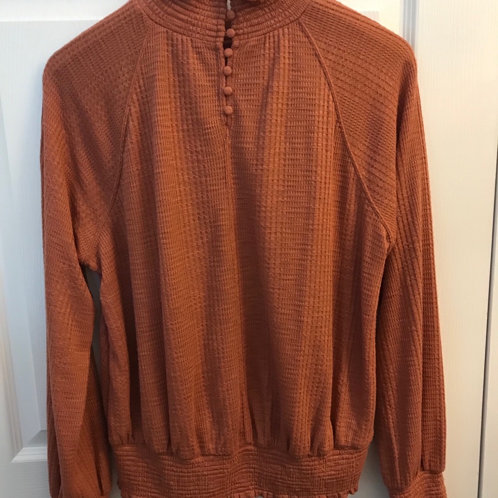 Free people rust color blouse